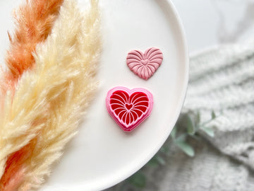 Heart Pillow Shape Collection Polymer Clay  Cutter • Fondant Cutter • Cookie Cutter